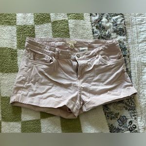 Light Pink H&M stretchy short shorts size 12
